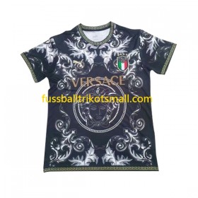 Fußballtrikots Italien Versace Schwarz 2023-2024 Kurzarm